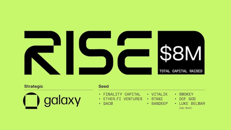 RISE Chain secures a $4M investment from Galaxy Ventures to enhance Ethereum Layer2 scalability and application development.