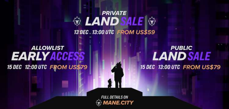 Crypto.com announces dates and details for the private sale, early access, and public sale of its metaverse Land โ The First Frontier.