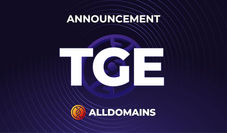 AllDomains announces its token launch, set to transform Web3 identity with greater decentralization and accessibility.