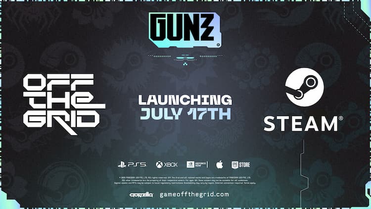 GUNZ announces the upcoming launch of Off The Grid on Steam, set to start a new era of Web3 gaming on July 17.