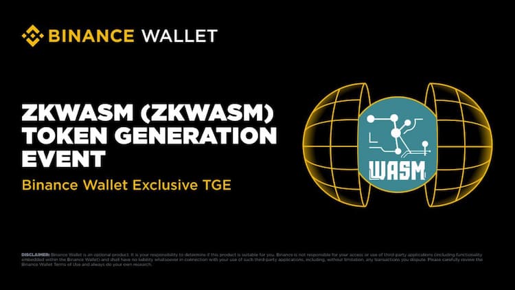 Binance Wallet hosts Delphinus Lab's $ZKWASM public token sale starting July 22.