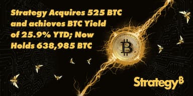 Strategy announces acquisition of 525 $BTC for $60.2M at approximately $114,562 per Bitcoin.
