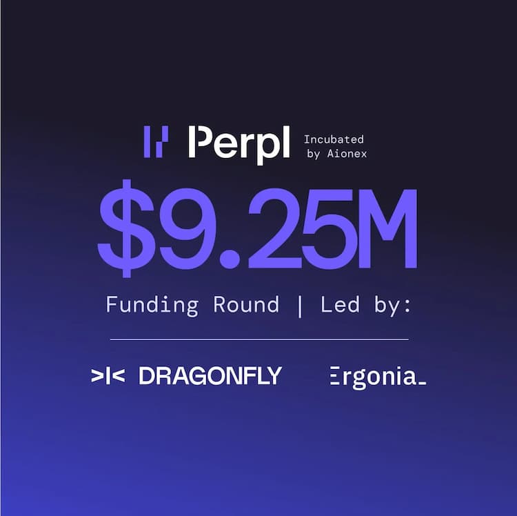Perpl raises $9.25M to build a decentralized perpetuals exchange with no off-chain matching or central points of failure.