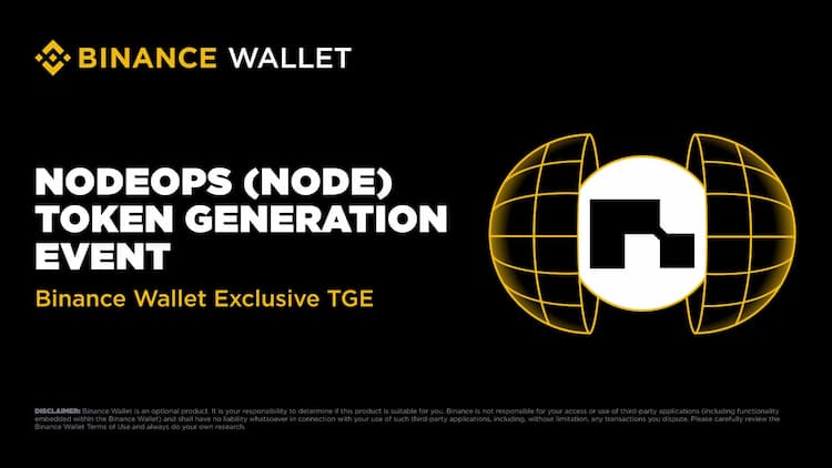 Binance Wallet hosts NodeOps' $NODE public token sale starting June 30.