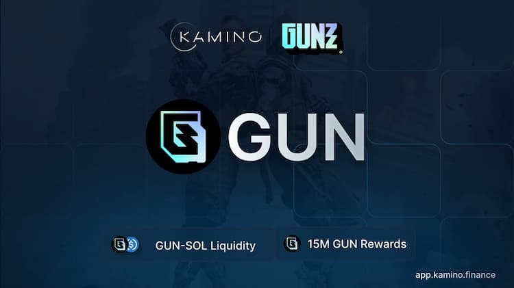 Gunzilla Games partners with Kamino to launch the GUN-SOL Liquidity Vault, offering 15M $GUN rewards over 3 months.