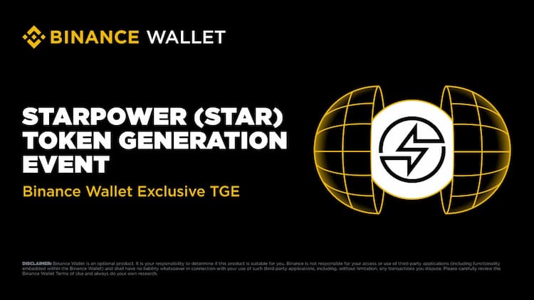 Starpower $STAR holds its exclusive TGE on Binance Wallet via PancakeSwap on September 6.
