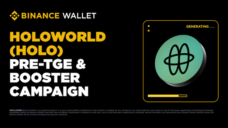 Binance Wallet launches the Holoworld $HOLO Booster Program and Pre-TGE.